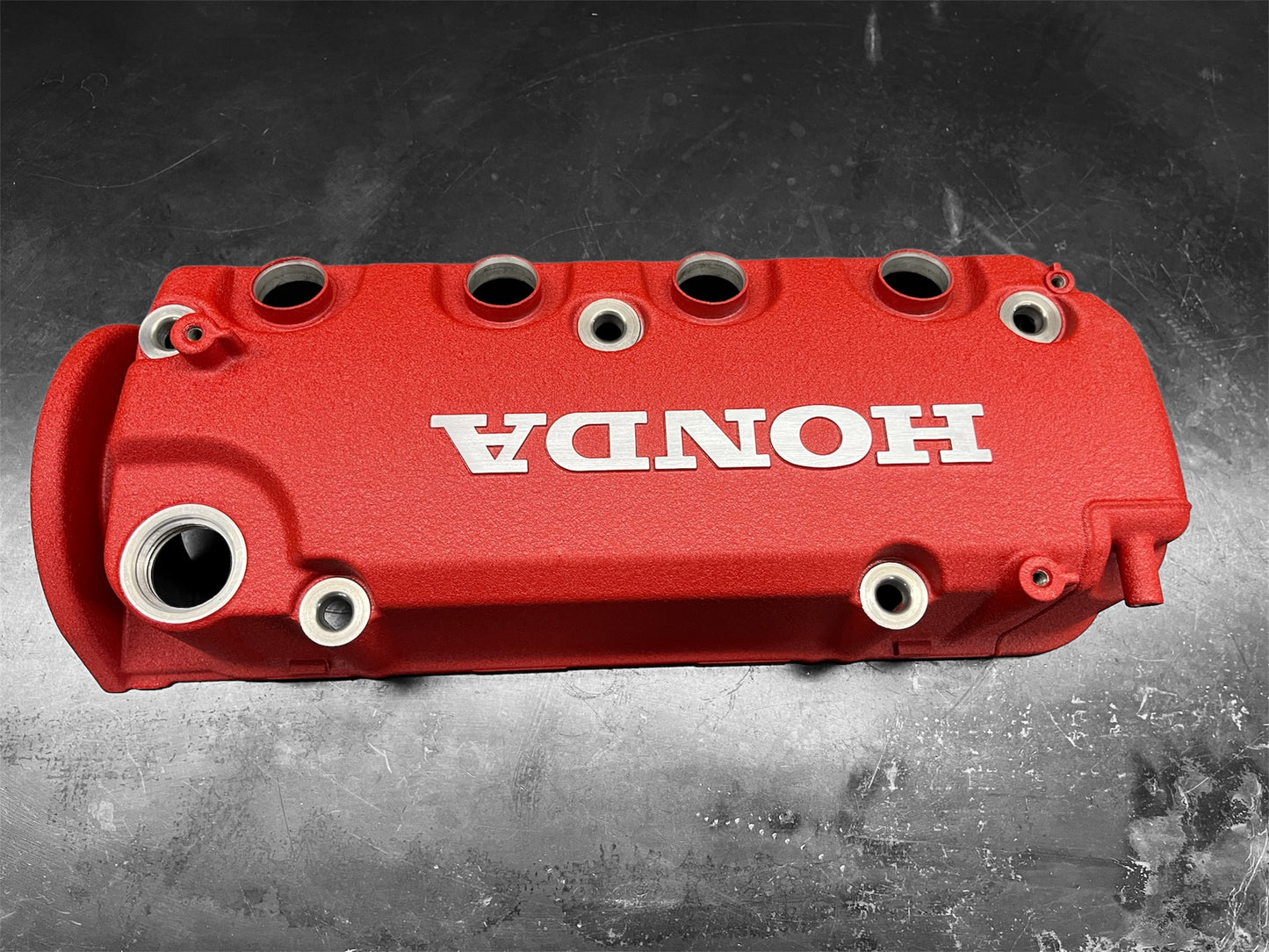 Honda D-Series 1992-2000 Honda Civic D Series Valve Cover Powder Coated Wrinkle Red