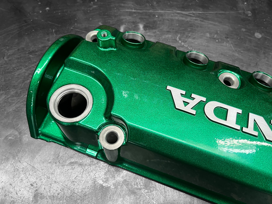 1992-2000 Honda Civic D Series Valve Cover Powder Coated Illusion Green