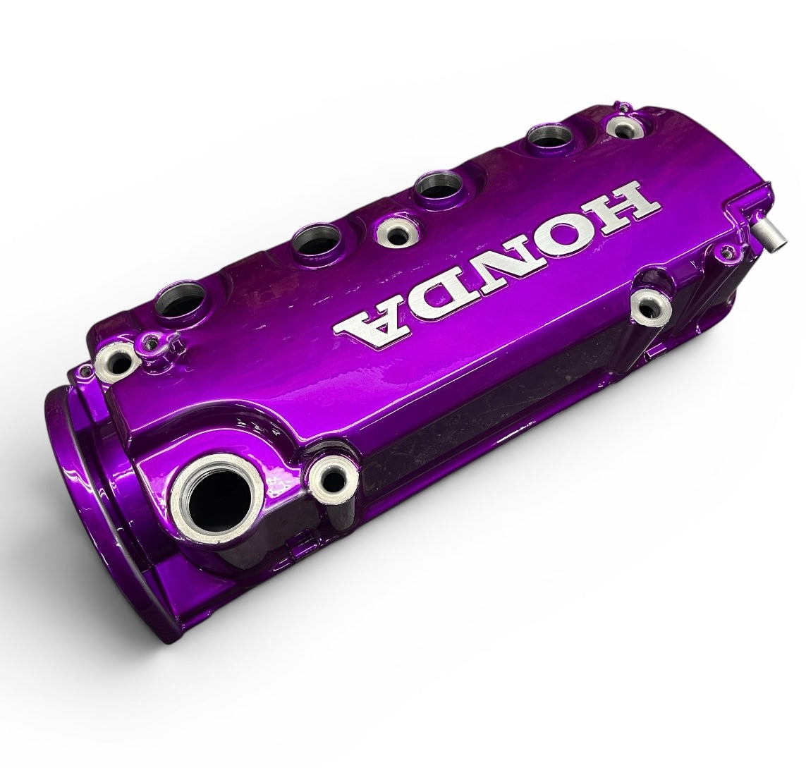 1992-2000 Honda Civic D Series Valve Cover Powder Coated Illusion Violet