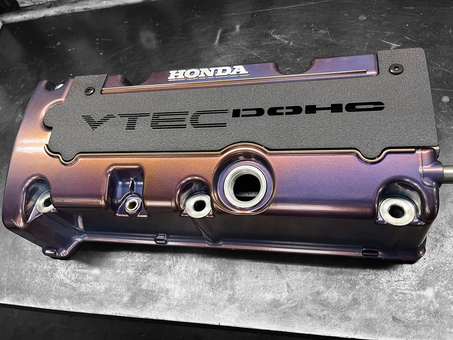 Honda K SERIES K24Z K24Z7 COIL PACK COVER CIVIC SI 9TH Gen WRINKLE BLACK "VTEC" Ver. 2