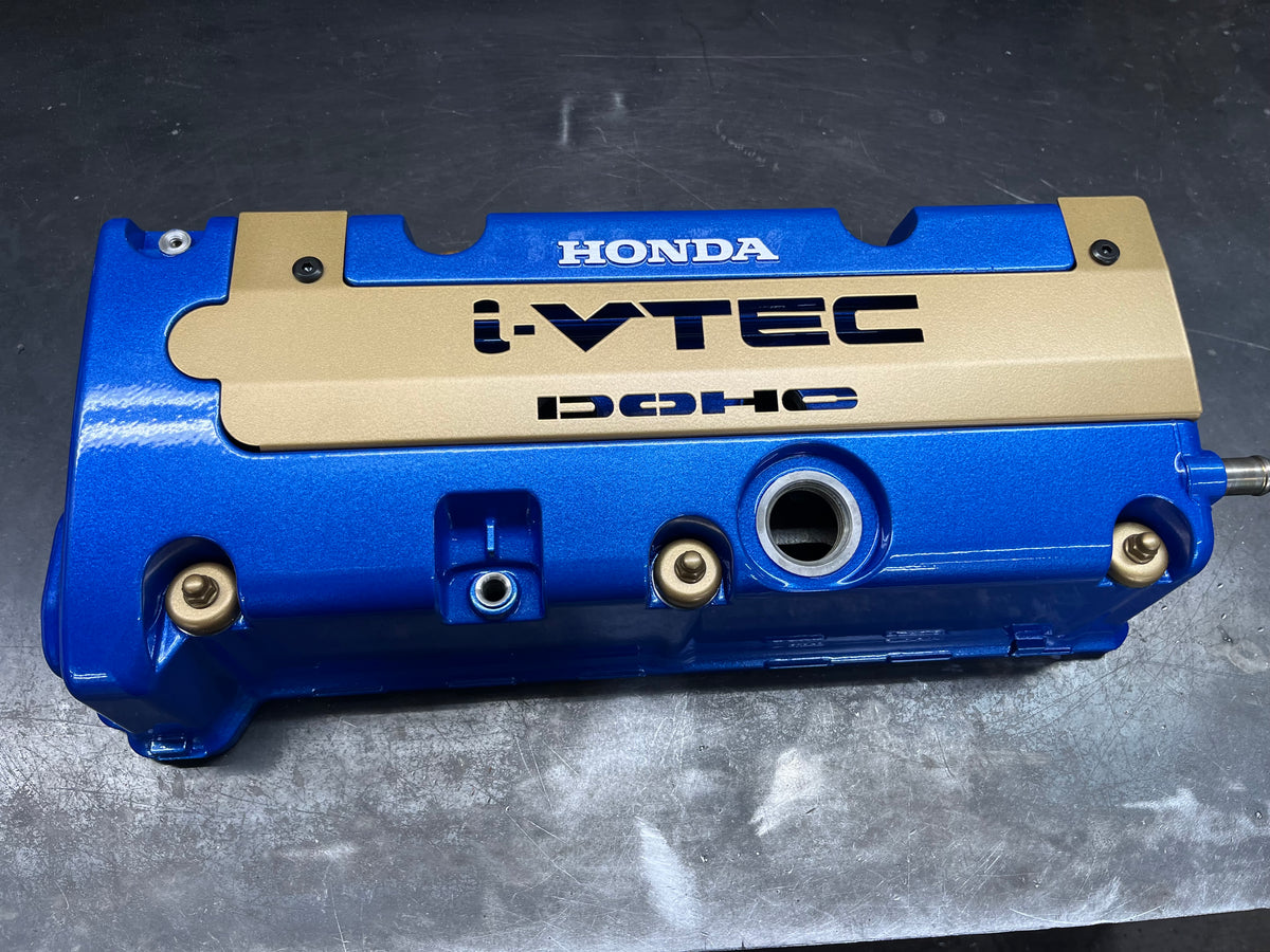 Honda K-Series K20 K24 Valve Cover Grommet Washer & Nut Powder Coated Satin Gold