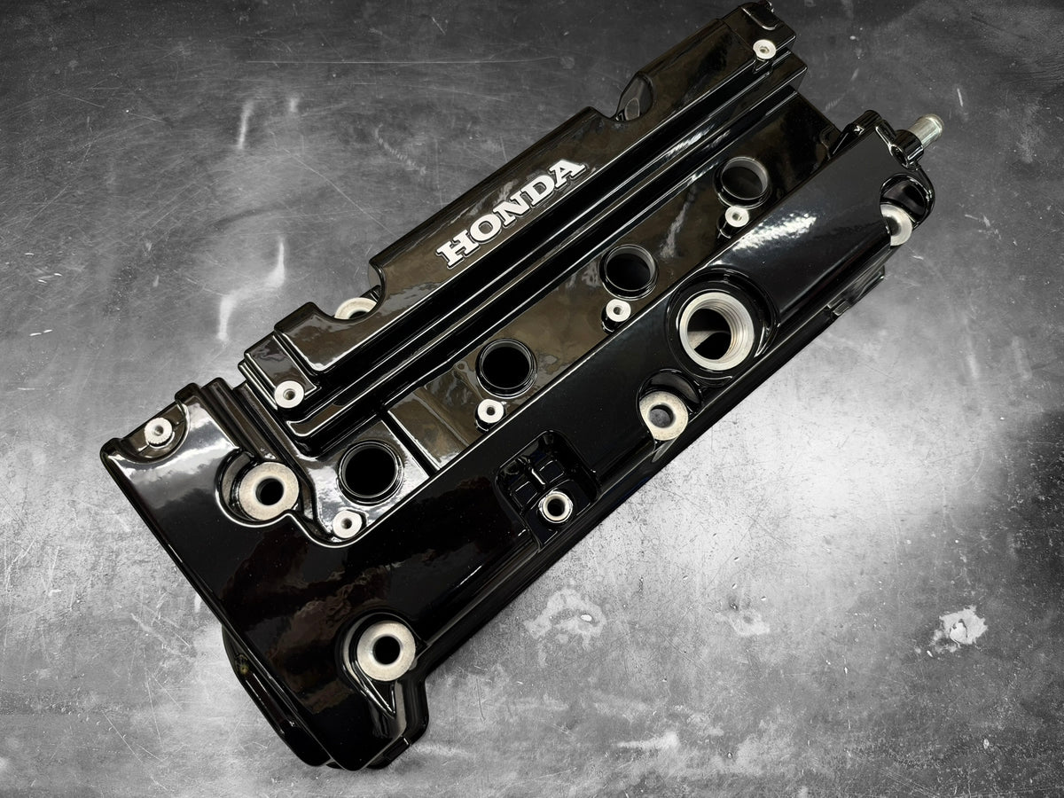 Honda K-SERIES K24 K20 Valve Cover Powder Coated GLOSS BLACK Type R Civic RSX