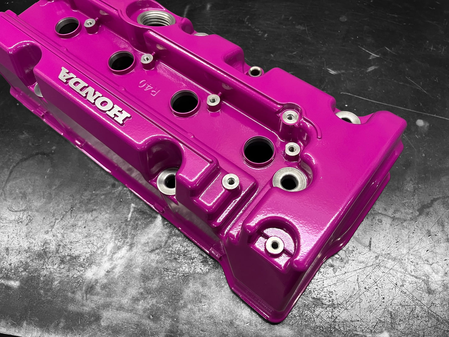 Honda K SERIES K24Z CIVIC SI 9TH GEN VALVE COVER POWDER COATED HOT PINK