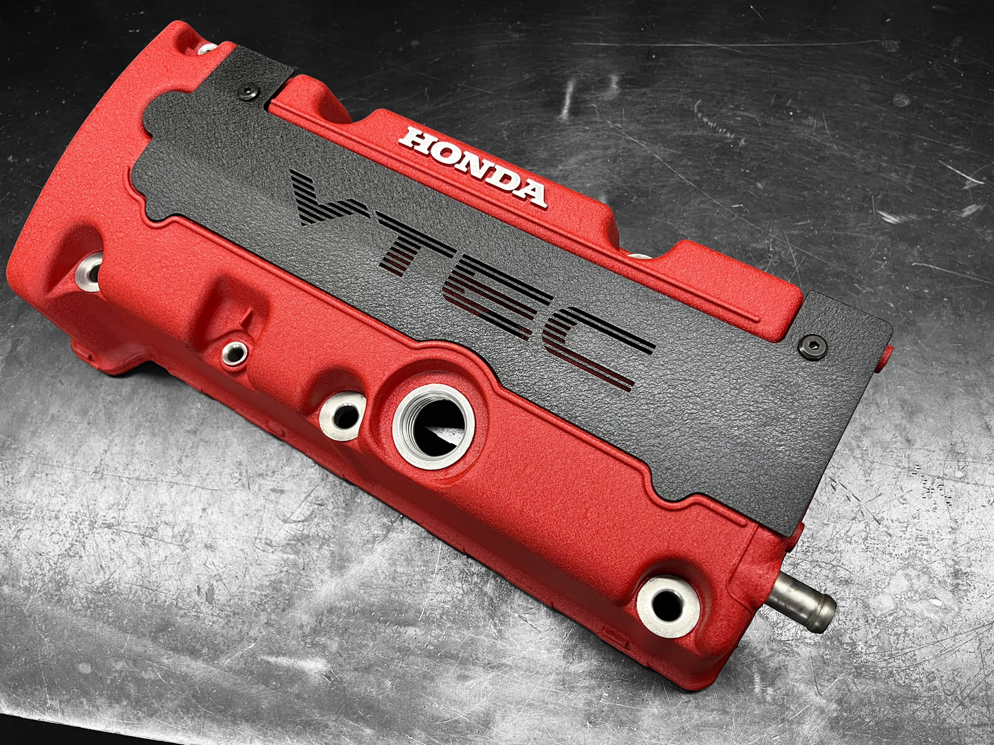 Honda K SERIES K24Z K24Z7 COIL PACK COVER CIVIC SI 9TH Gen WRINKLE BLACK “VTEC” Ver. 1