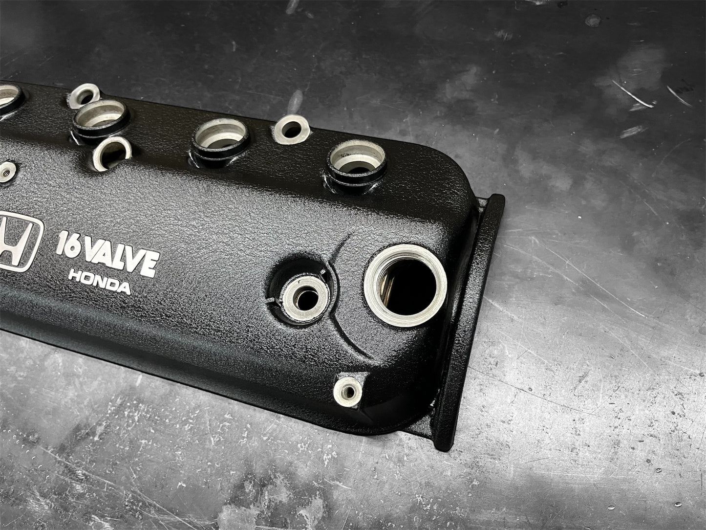 Honda F-Series F22A1 Accord 1990-1993 2.2L Engine Cylinder Head Valve Cover OEM WRINKLE BLACK