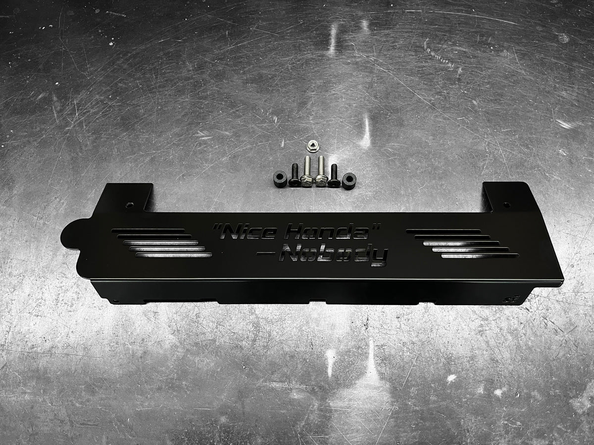 K20 K24 COIL PACK COVER FOR K-SERIES POWDER COATED SEMI GLOSS BLACK “NICE HONDA” Ver. 1