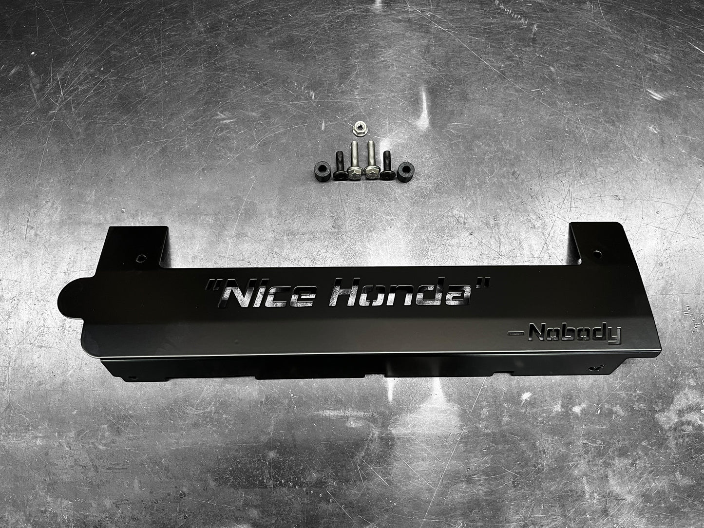K20 K24 COIL PACK COVER FOR K-SERIES POWDER COATED SEMI GLOSS BLACK “NICE HONDA” Ver. 2
