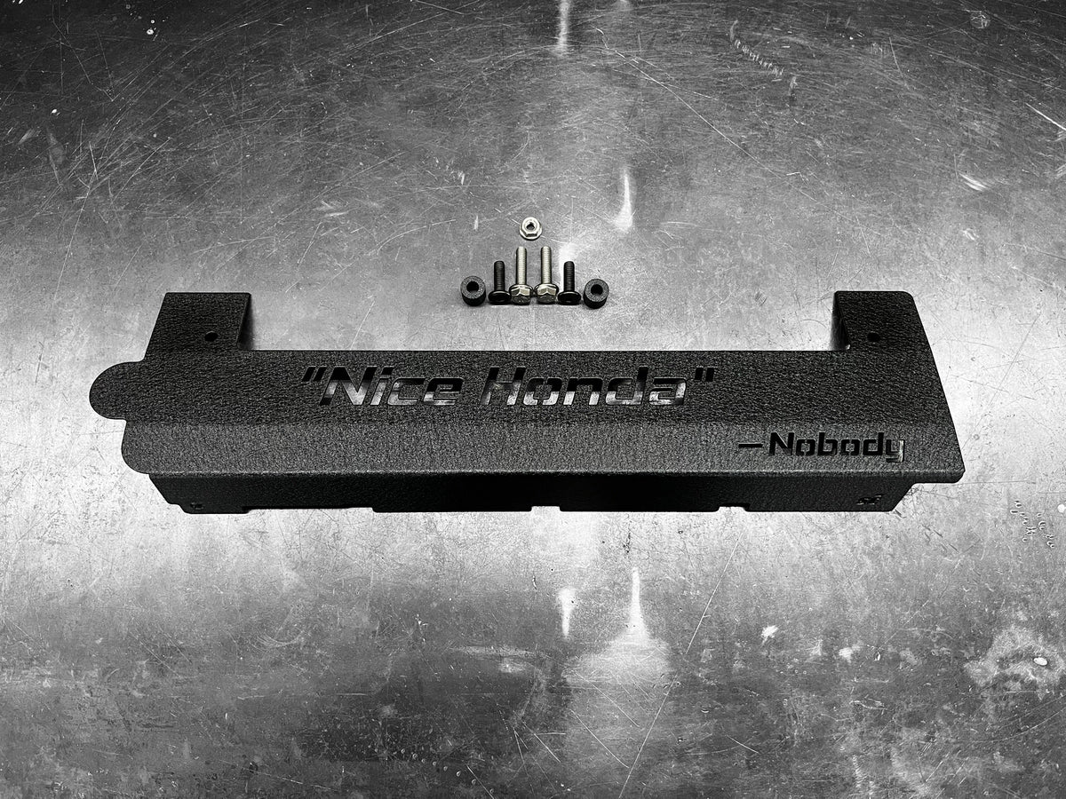 K20 K24 COIL PACK COVER FOR K-SERIES POWDER COATED WRINKLE BLACK “NICE HONDA” Ver. 2
