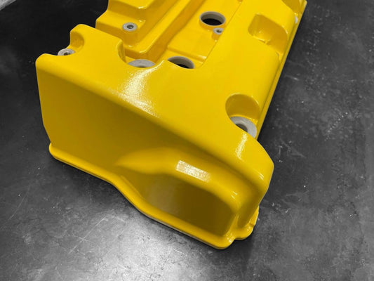 Honda K-SERIES K24 K20 Valve Cover Powder Coated SPOON Style Yellow