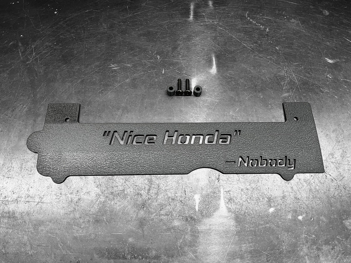 Honda K SERIES K24Z COIL PACK COVER CIVIC SI 9TH Gen WRINKLE BLACK "NICE HONDA"