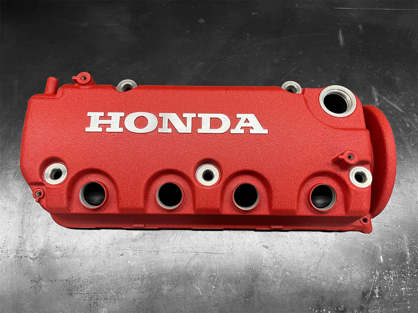 Honda D-Series 1992-2000 Honda Civic D Series Valve Cover Powder Coated Wrinkle Red