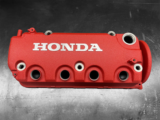 Honda D-Series 1992-2000 Honda Civic D Series Valve Cover Powder Coated Wrinkle Red
