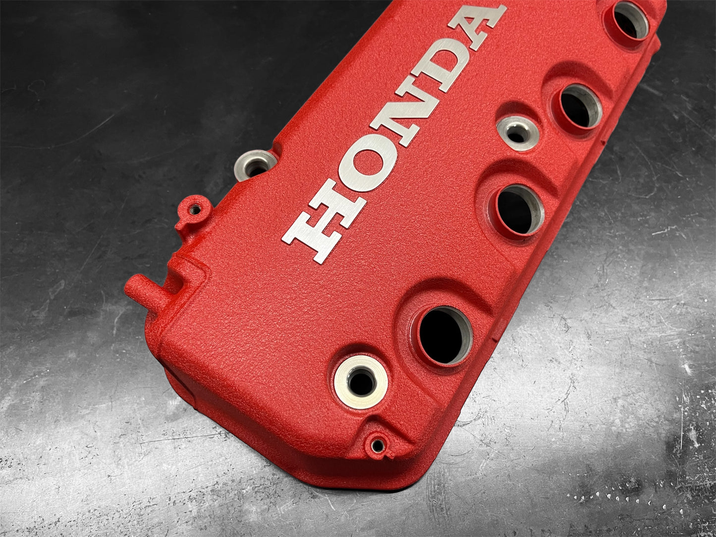 Honda D-Series 1992-2000 Honda Civic D Series Valve Cover Powder Coated Wrinkle Red