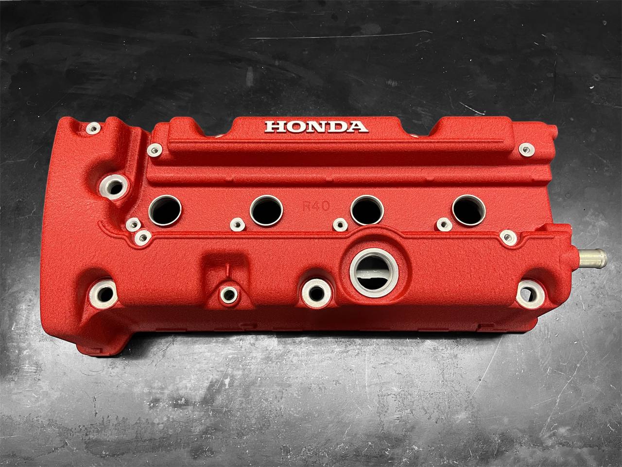 Honda K-SERIES K24Z CIVIC SI 9TH GEN Valve Cover Powder Coated WRINKLE RED