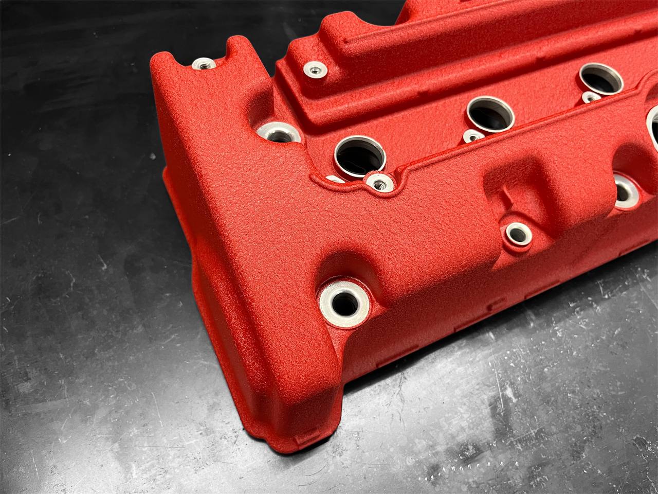 Honda K-SERIES K24Z CIVIC SI 9TH GEN Valve Cover Powder Coated WRINKLE RED