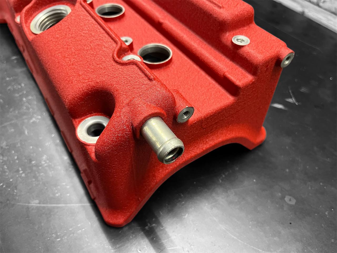 Honda K-SERIES K24Z CIVIC SI 9TH GEN Valve Cover Powder Coated WRINKLE RED