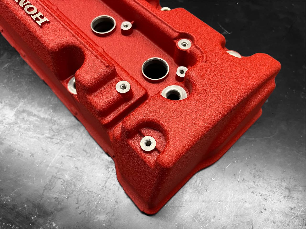 Honda K-SERIES K24Z CIVIC SI 9TH GEN Valve Cover Powder Coated WRINKLE RED