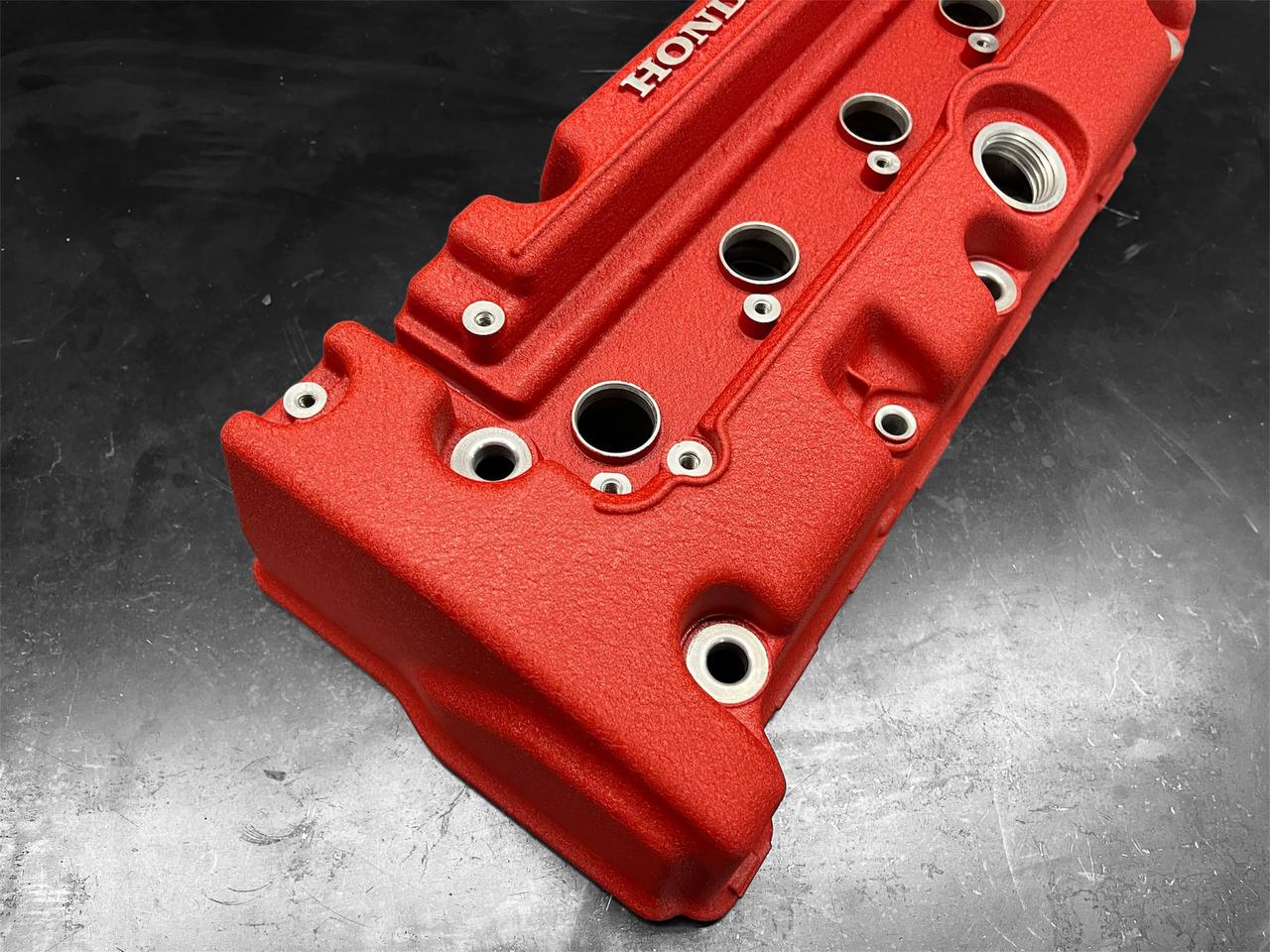 Honda K-SERIES K24Z CIVIC SI 9TH GEN Valve Cover Powder Coated WRINKLE RED