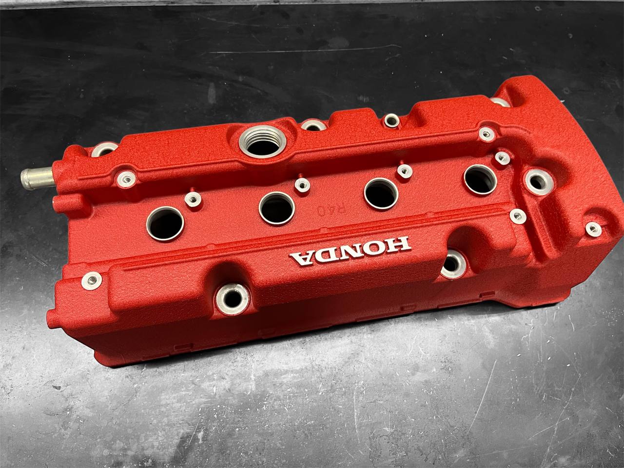 Honda K-SERIES K24Z CIVIC SI 9TH GEN Valve Cover Powder Coated WRINKLE RED