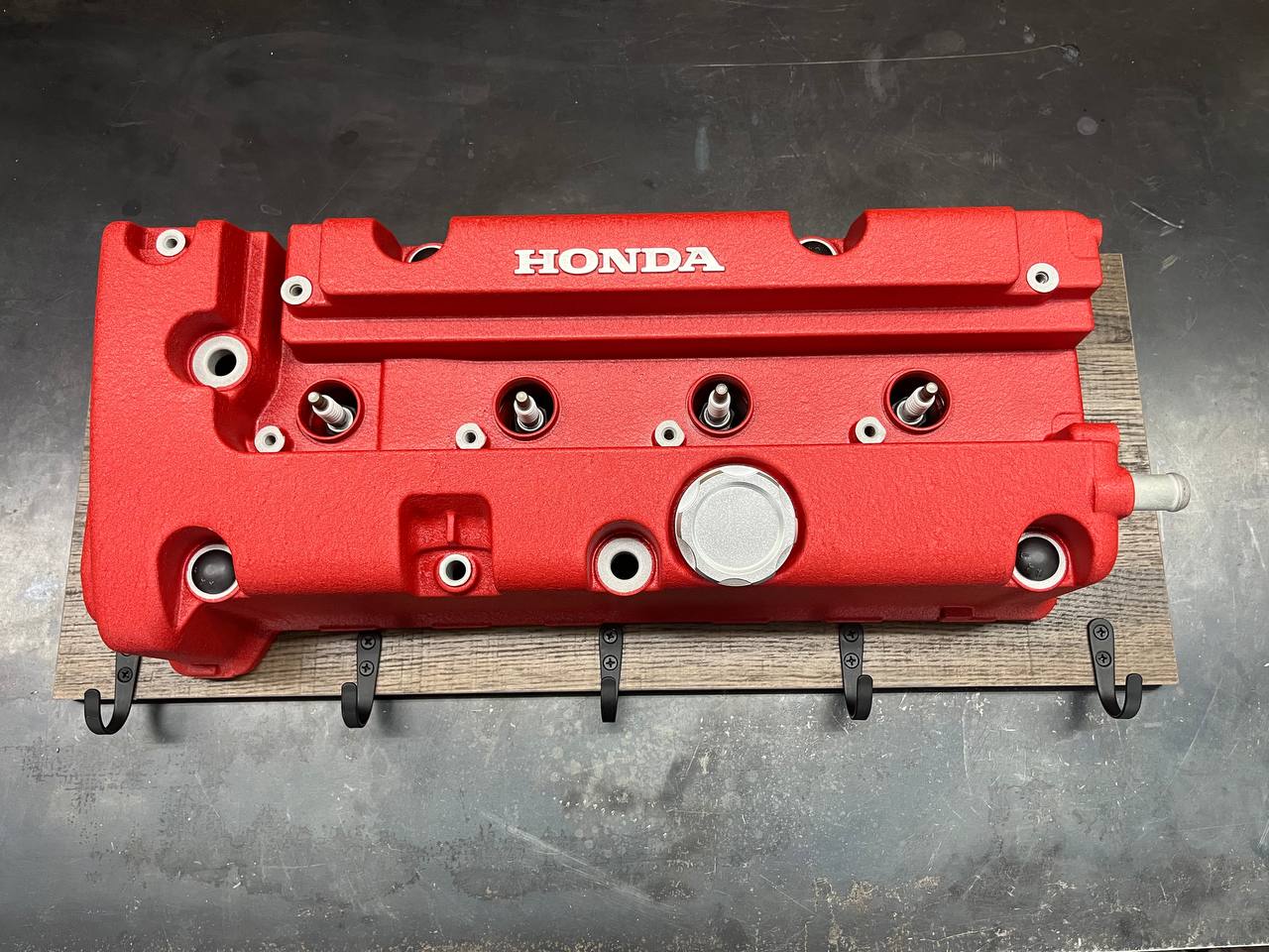 Coat Rack DIY Honda K-SERIES Red Valve Cover Key Hanger