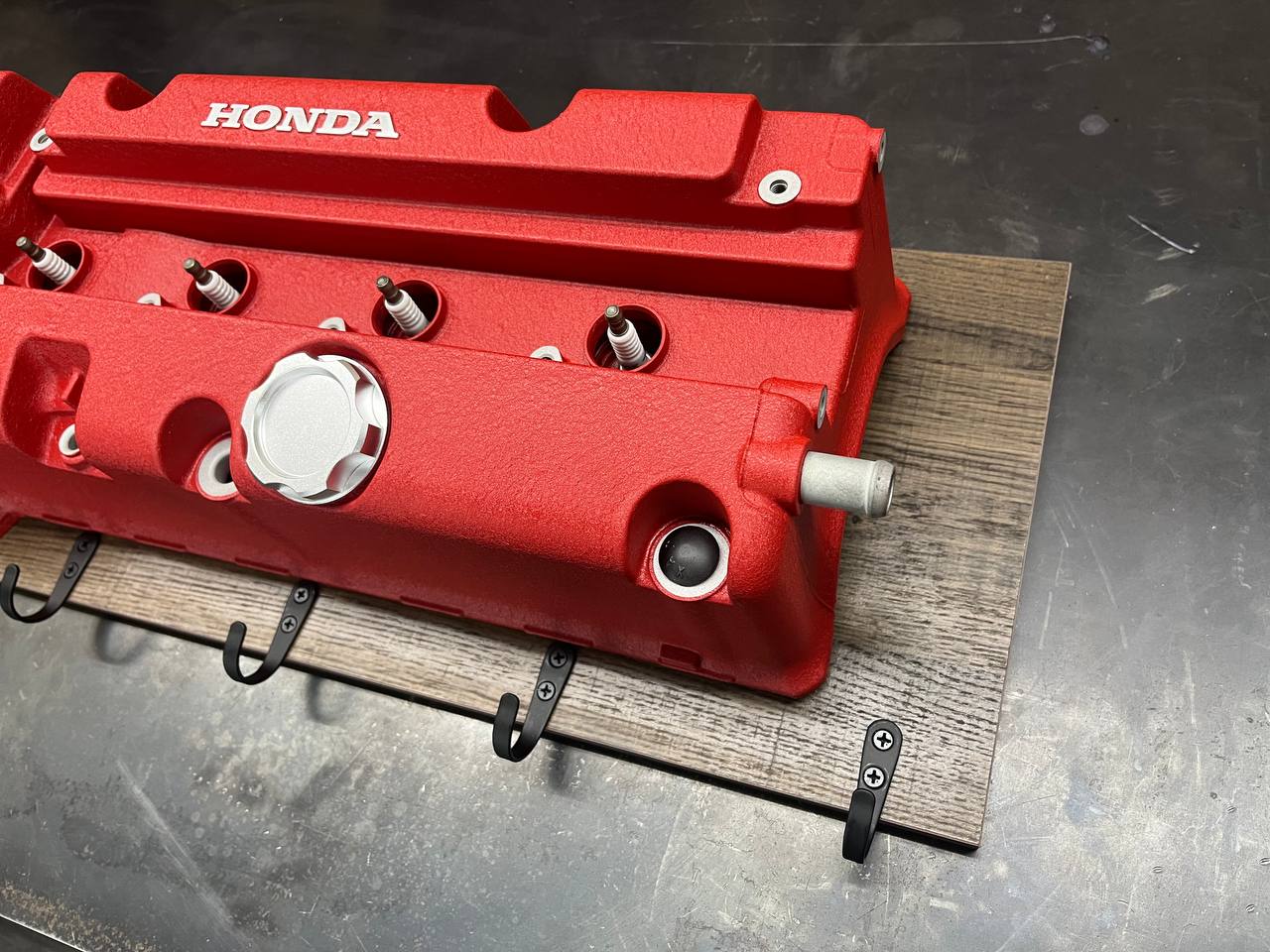Coat Rack DIY Honda K-SERIES Red Valve Cover Key Hanger