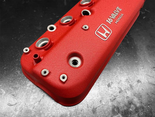 Honda F-Series F22A1 Accord 1990-1993 2.2L Engine Cylinder Head Valve Cover OEM WRINKLE RED