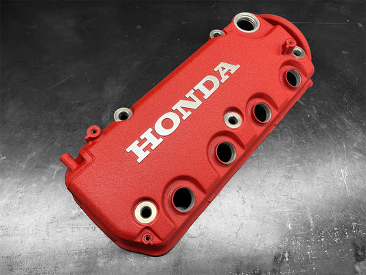 Honda D-Series 1992-2000 Honda Civic D Series Valve Cover Powder Coated Wrinkle Red