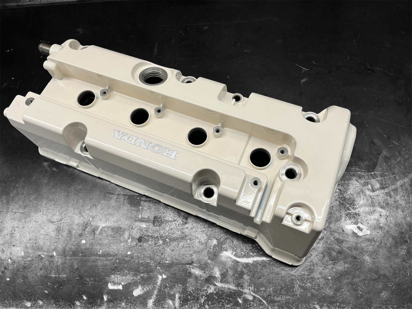 Honda K-SERIES K24 K20 Valve Cover Powder Coated Almond White Type R Civic RSX