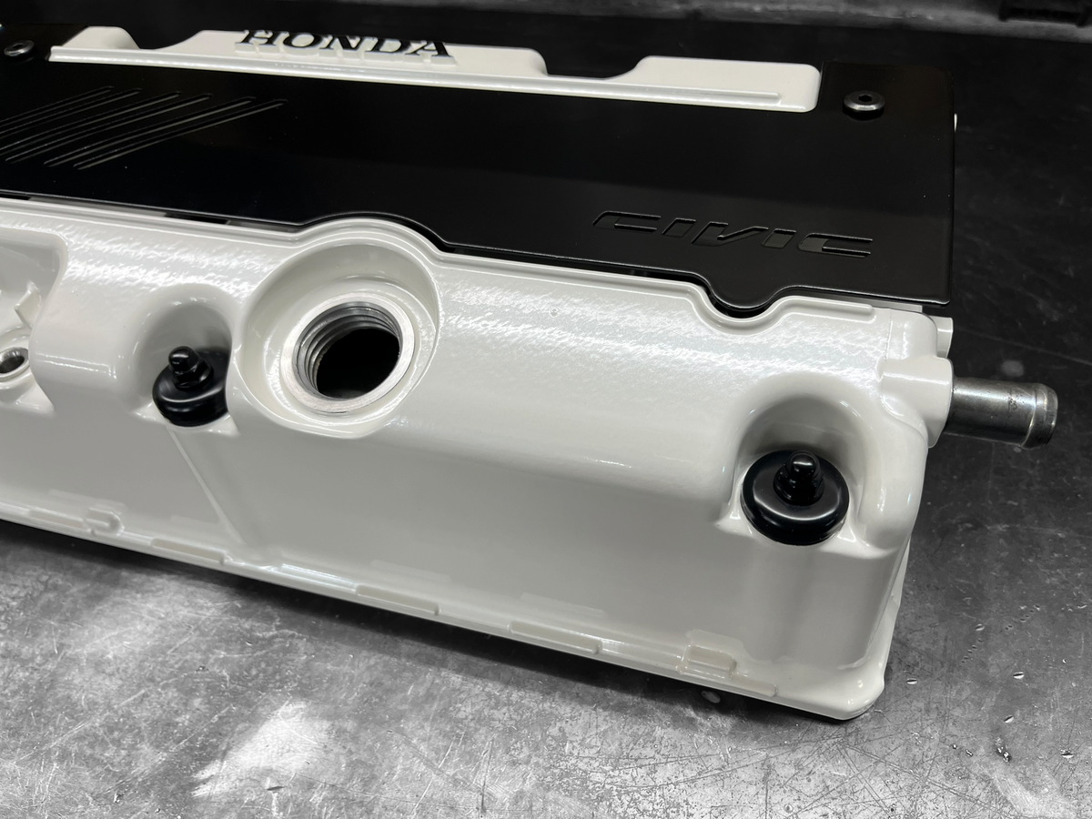 Honda K-Series K20 K24 Valve Cover Grommet Washer & Nut Powder Coated Semi Gloss Black