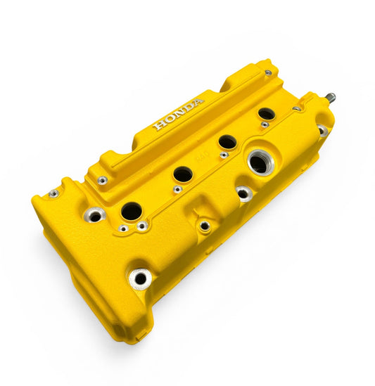 Honda K SERIES K24Z CIVIC SI 9TH GEN VALVE COVER POWDER COATED WRINKLE YELLOW
