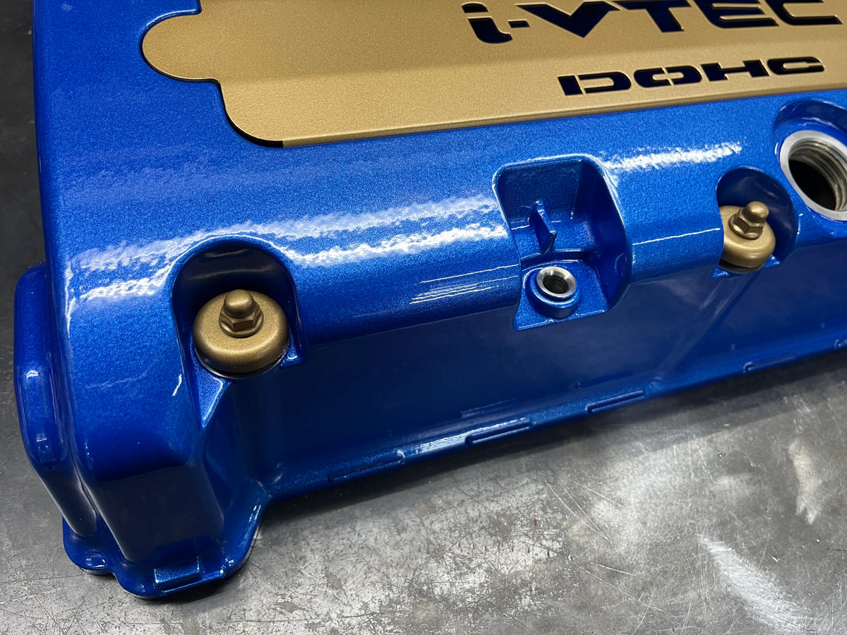 Honda K-Series K20 K24 Valve Cover Grommet Washer & Nut Powder Coated Satin Gold