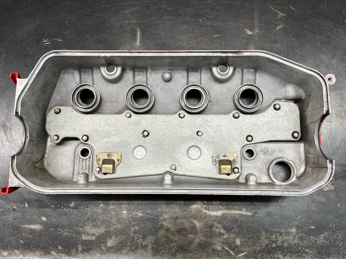 Honda D-Series D15 D16 1988-1995 Civic CRX Si Valve Cover OEM WRINKLE RED Big “H” Logo