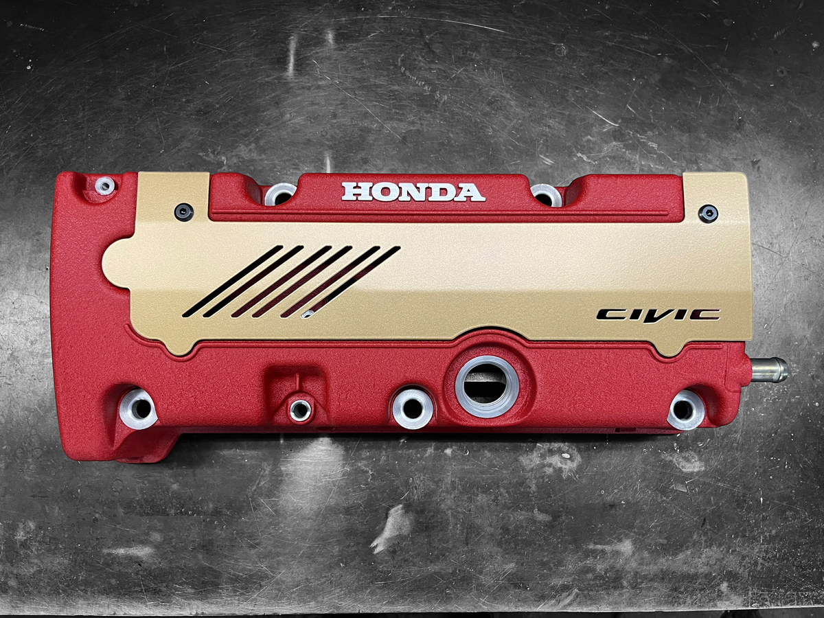 Honda K SERIES K24Z K24Z7 COIL PACK COVER CIVIC SI 9TH Gen SATIN GOLD “CIVIC”