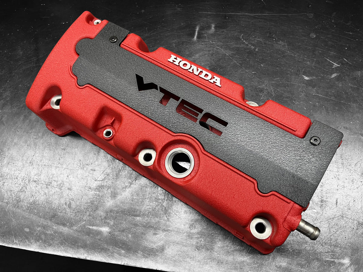 Honda K SERIES K24Z K24Z7 COIL PACK COVER CIVIC SI 9TH Gen WRINKLE BLACK “VTEC” Ver. 3