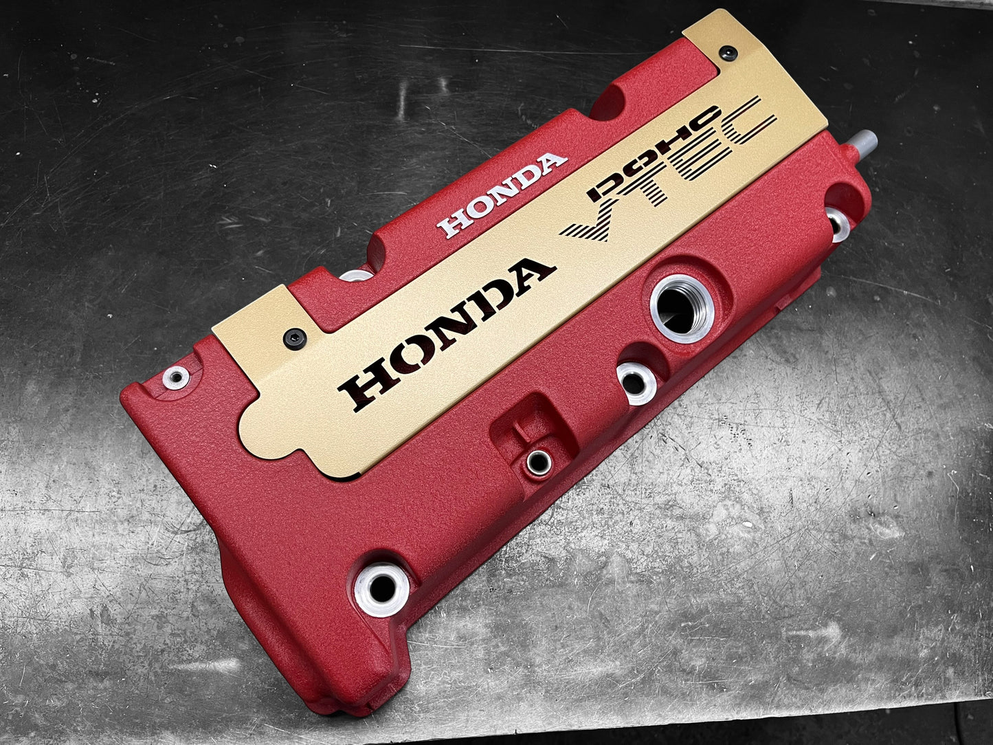 K20 K24 HONDA COIL PACK COVER K-SERIES S2000 Style VTEC DOHC Logo SATIN GOLD