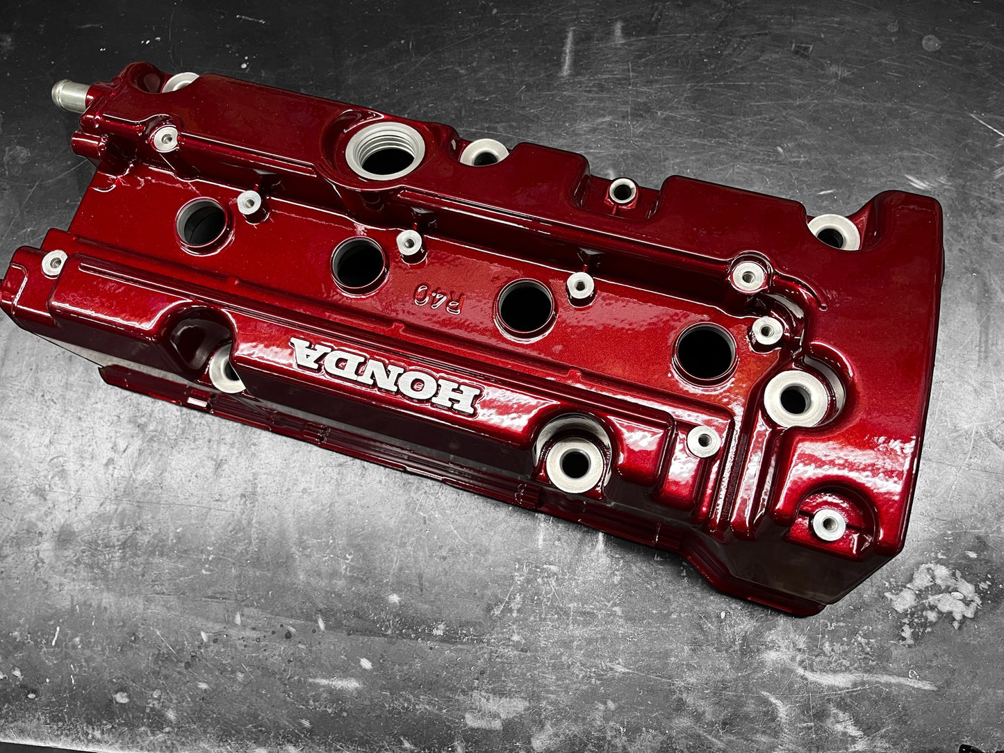 Honda K SERIES K24Z CIVIC SI 9TH GEN VALVE COVER POWDER COATED CANDY CHERRY 🍒 RED