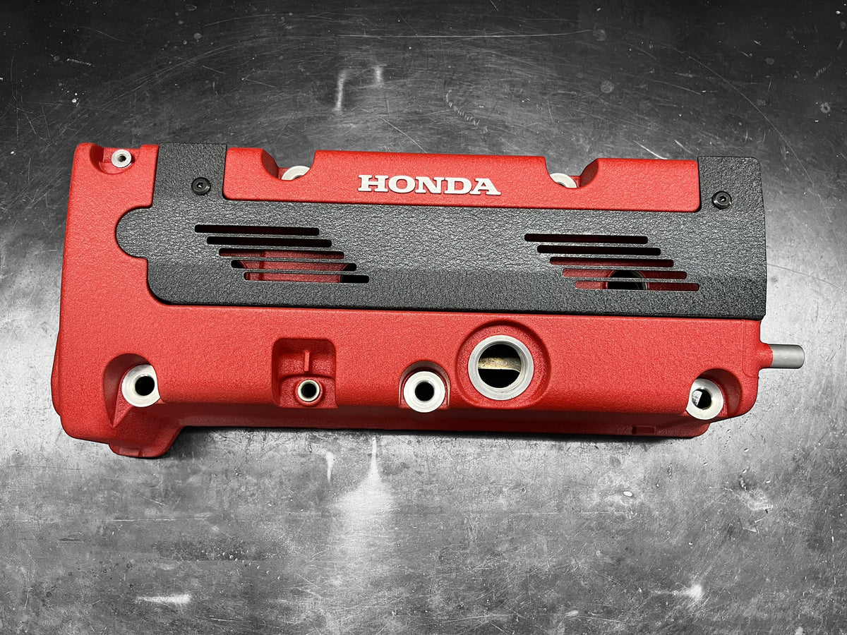 K20 K24 HONDA COIL PACK COVER FOR K-SERIES POWDER COATED WRINKLE BLACK ALUMINUM