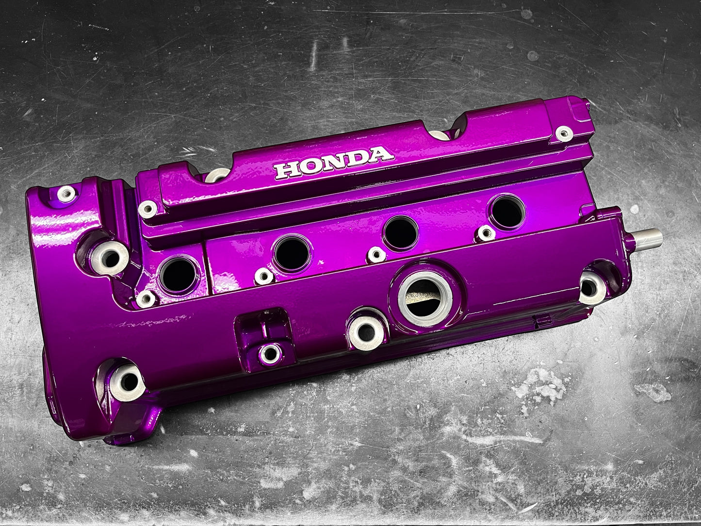 Honda K-SERIES K24 K20 Valve Cover Powder Coated ILLUSION VIOLET Type R Civic RSX