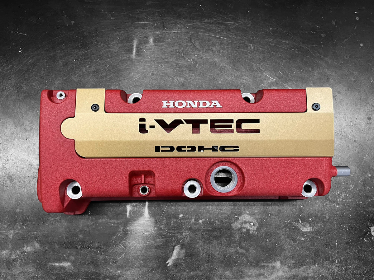 K20 K24 COIL PACK COVER FOR K-SERIES ALUMINUM POWDER COATED SATIN GOLD i-VTEC