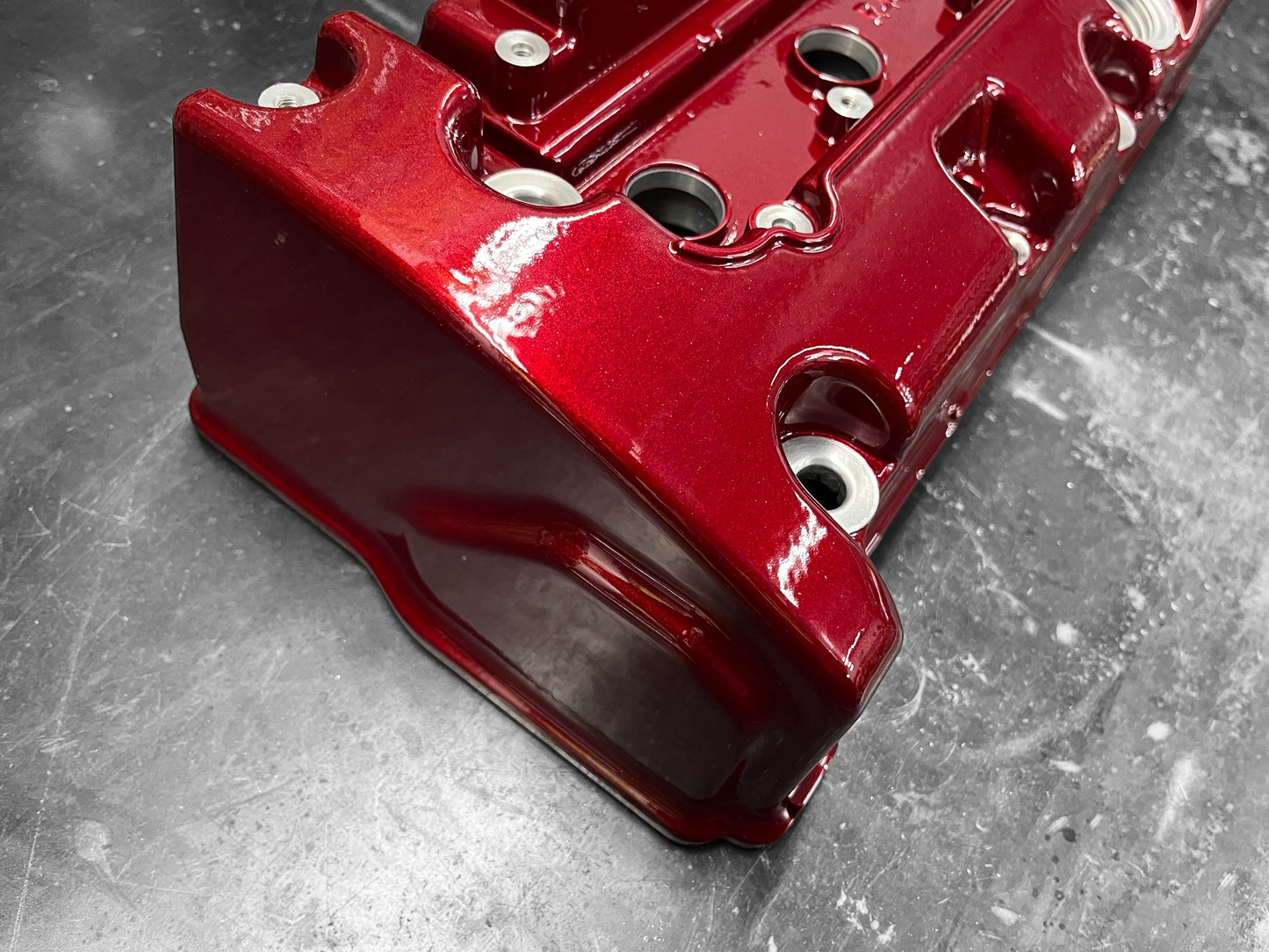 Honda K SERIES K24Z CIVIC SI 9TH GEN VALVE COVER POWDER COATED CANDY CHERRY 🍒 RED