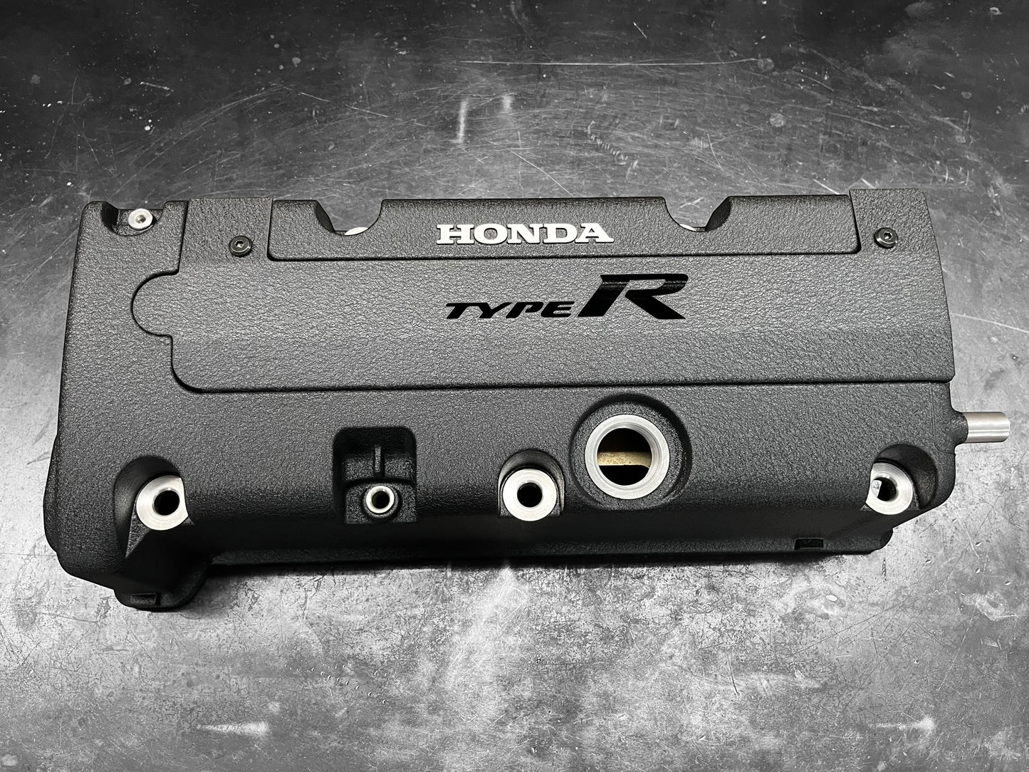K20 K24 COIL PACK COVER FOR K-SERIES POWDER COATED WRINKLE BLACK ALUMINUM "TYPE R"