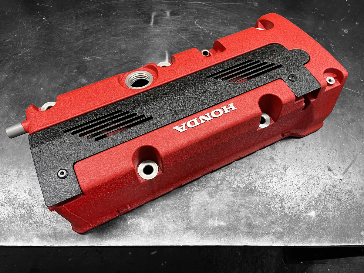 K20 K24 HONDA COIL PACK COVER FOR K-SERIES POWDER COATED WRINKLE BLACK ALUMINUM