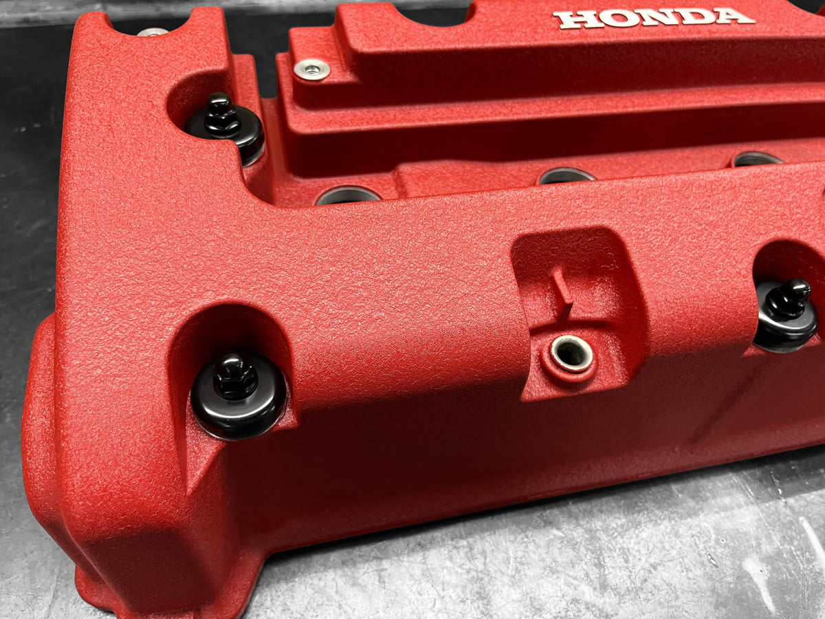Honda K-Series K20 K24 Valve Cover Grommet Washer & Nut Powder Coated Semi Gloss Black