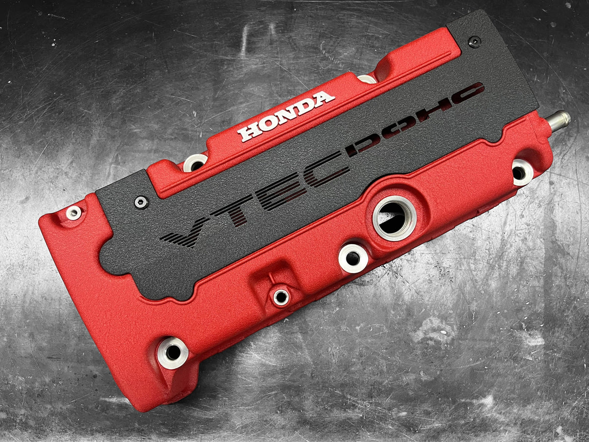 Honda K SERIES K24Z K24Z7 COIL PACK COVER CIVIC SI 9TH Gen WRINKLE BLACK "VTEC" Ver. 2