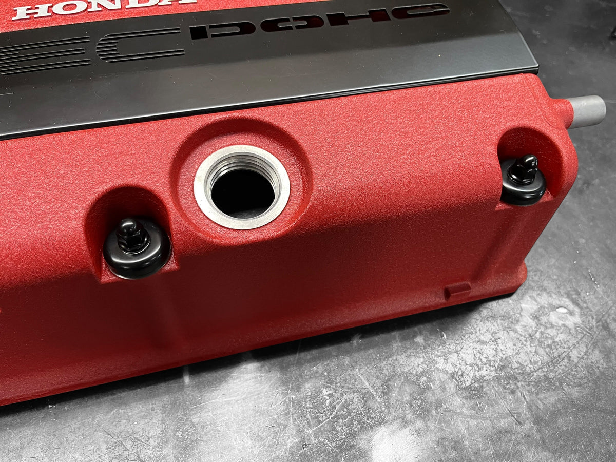 Honda K-Series K20 K24 Valve Cover Grommet Washer & Nut Powder Coated Semi Gloss Black