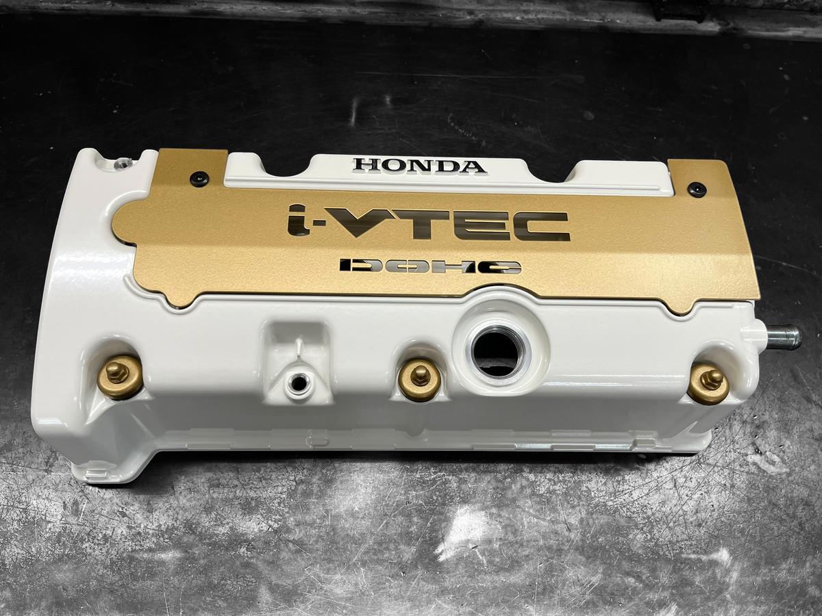 Honda K-Series K20 K24 Valve Cover Grommet Washer & Nut Powder Coated Satin Gold
