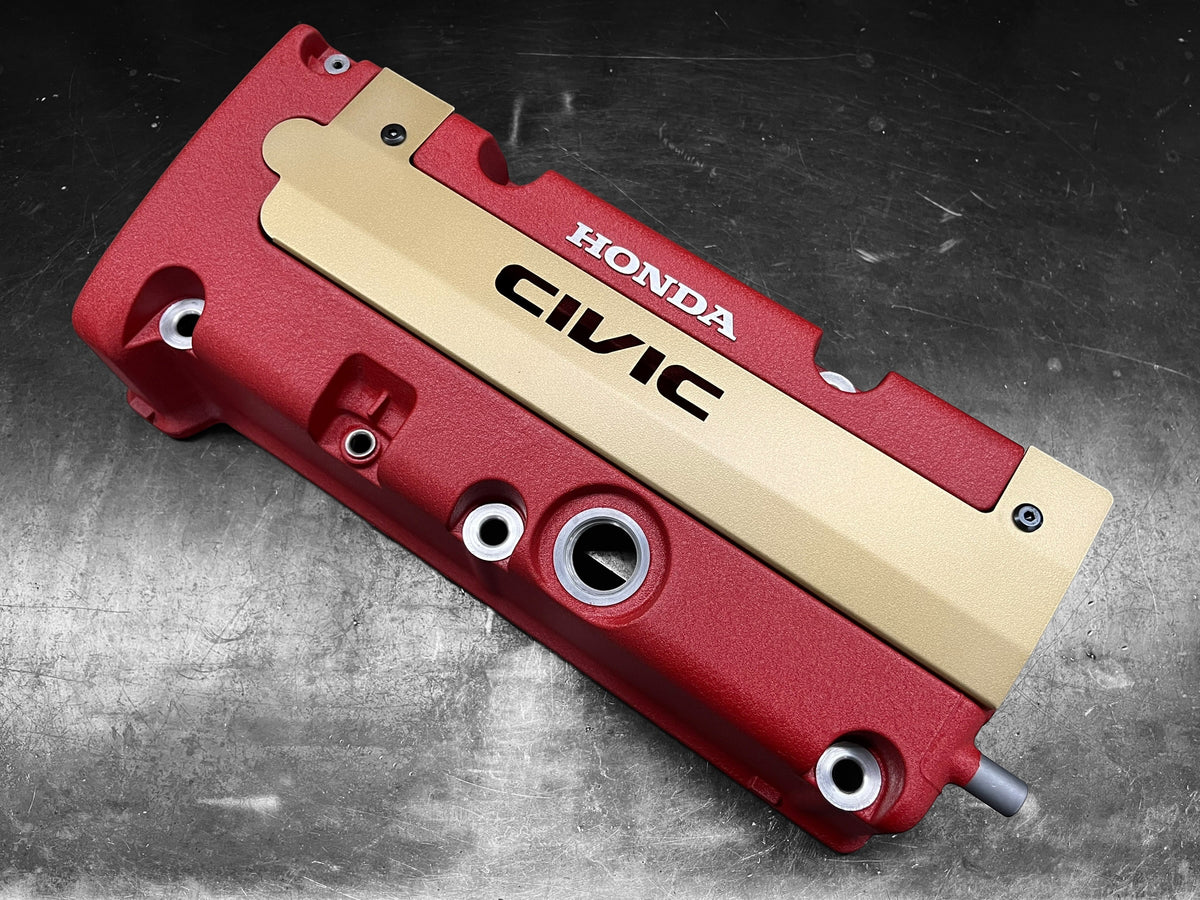 K20 K24 COIL PACK COVER FOR K-SERIES ALUMINUM POWDER COATED SATIN GOLD CIVIC