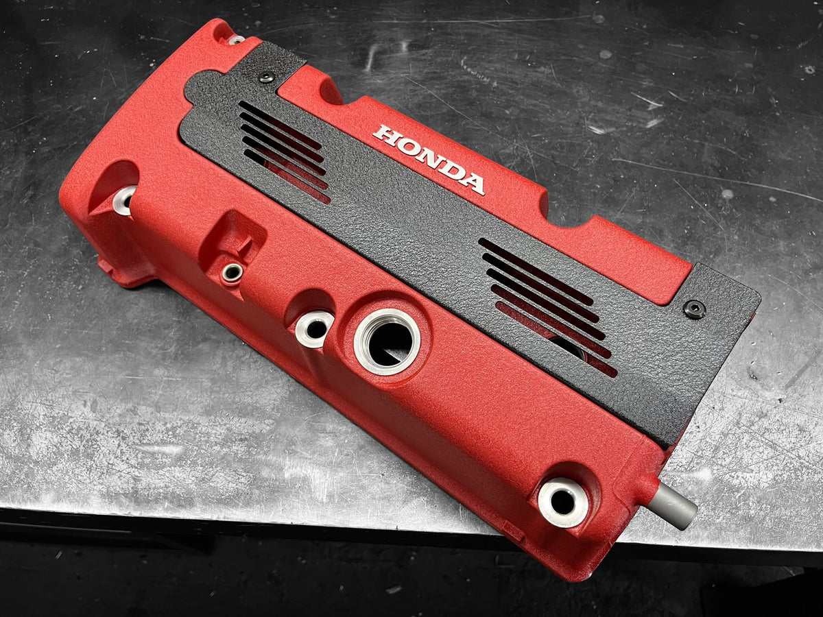 K20 K24 HONDA COIL PACK COVER FOR K-SERIES POWDER COATED WRINKLE BLACK ALUMINUM