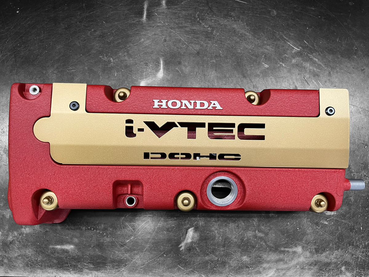 Honda K-Series K20 K24 Valve Cover Grommet Washer & Nut Powder Coated Satin Gold
