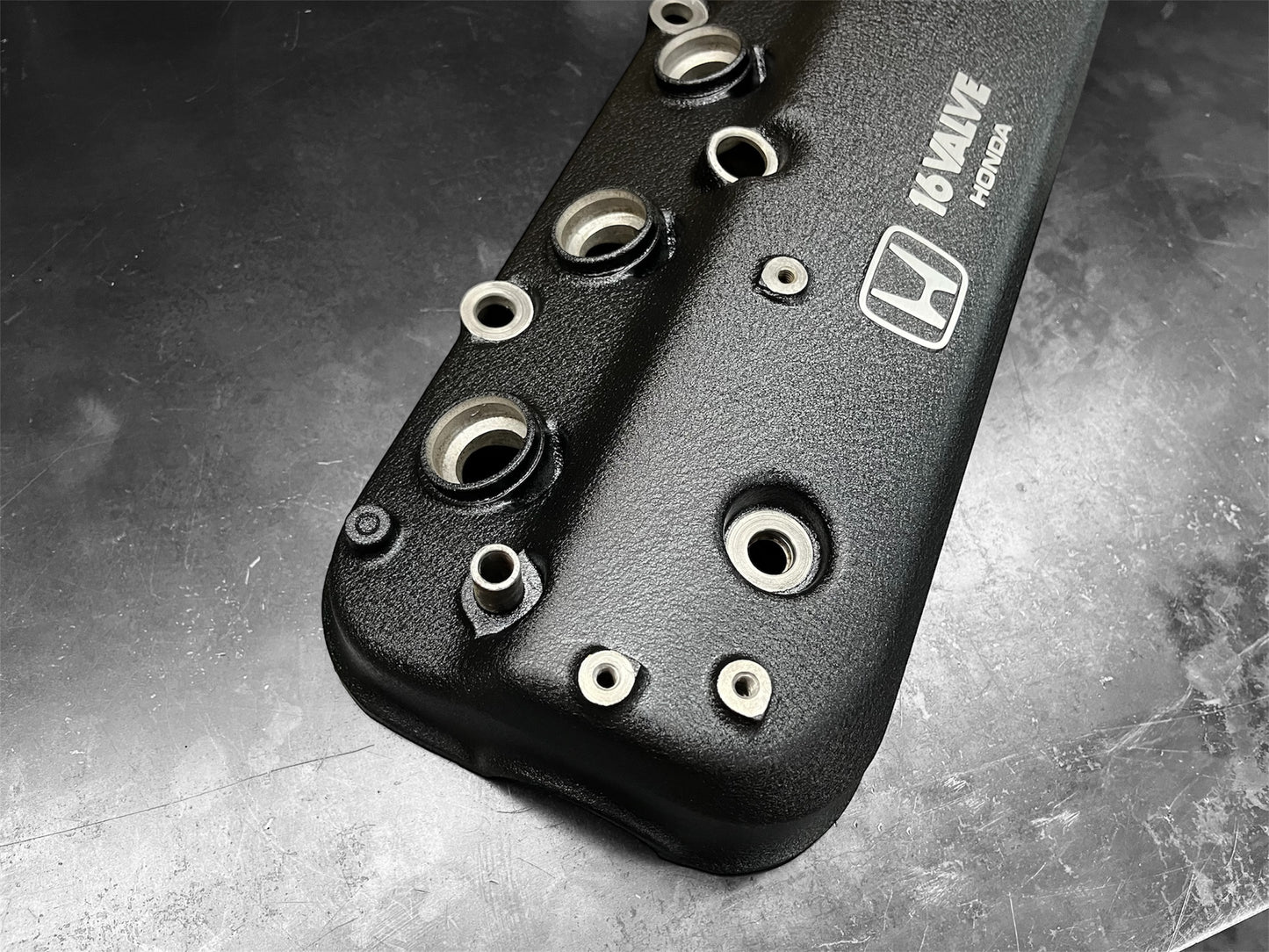 Honda F-Series F22A1 Accord 1990-1993 2.2L Engine Cylinder Head Valve Cover OEM WRINKLE BLACK